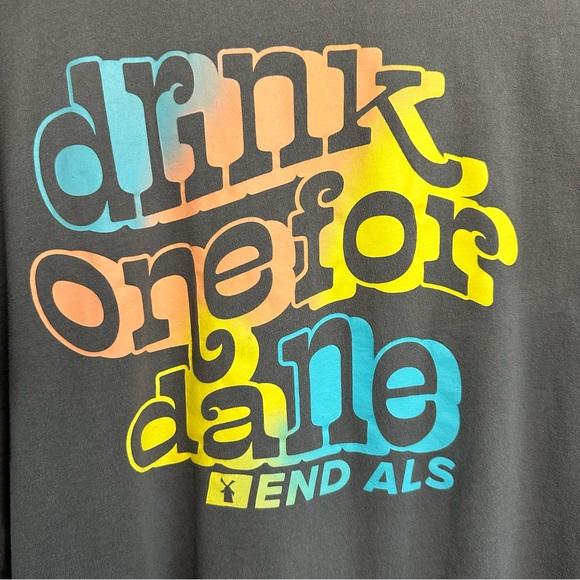 Dutch Bros Gray w/Neon DRINK ONE FOR DANE SMALL+Medium+XL+XXL Tee DB 1992 - Picture 4 of 9